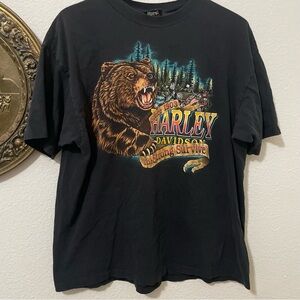 VTG The Strong Survive Bear Harley Davidson Shirt